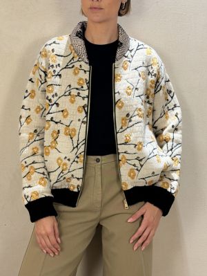 CHERRY BLOSSOM JACQUARD JACKET MANDORLA 3051