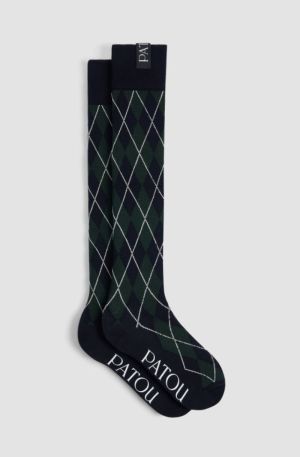 HIGH SOCKS NIGHT BLUE 698