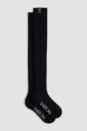 OVER THE KNEE SOCKS Black 999B