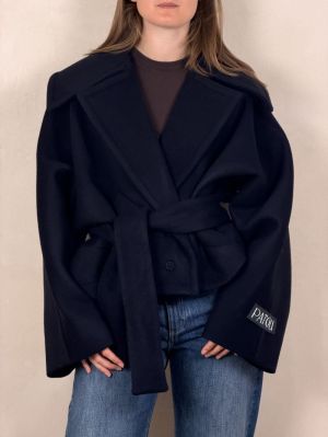 SHORT OVERSIZE COAT MIDNIGHT BLUE 6