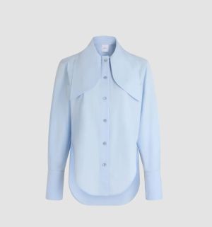 BOW COLLAR BLOUSE POLAR SKY 646B