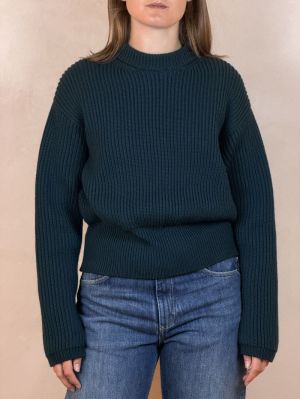 BACK ZIPPED RIB JUMPER HIGHLAND GREEN 