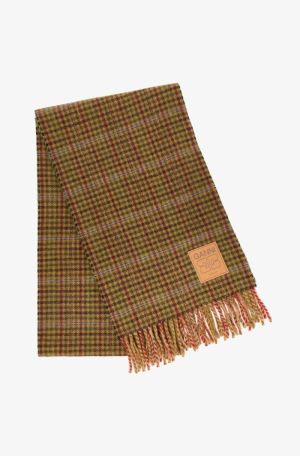 COMPACT WOOL SCARF MINI CHECKS MULTICOLOR