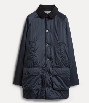 NYLON BRITISH MIDI JACKET CORD NIGHT 5007