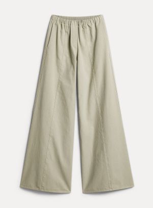 PEACHED COTTON CANVAS PALAZZO  CAPPERO 3015
