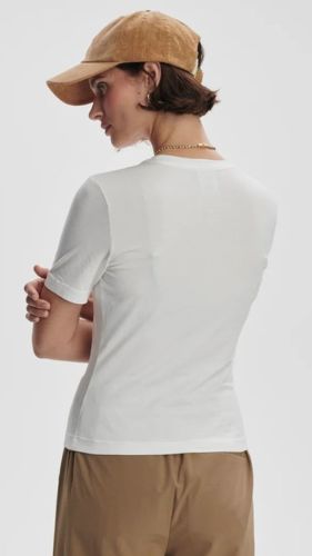 REGINA FITTED TEE WHITE