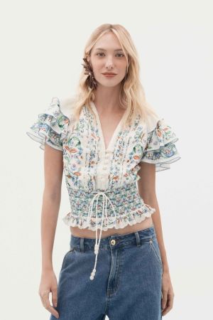 371739 FLORAL OFF WHIT