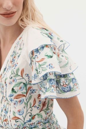 371739 FLORAL OFF WHIT