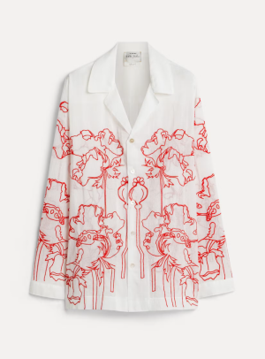 JARDIN DE AGUA EMBROIDERY COTT VERMILLON 2015