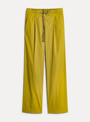 ORGANIC SILKY POPLINE DRAWSTRI PISTACHIO 3072