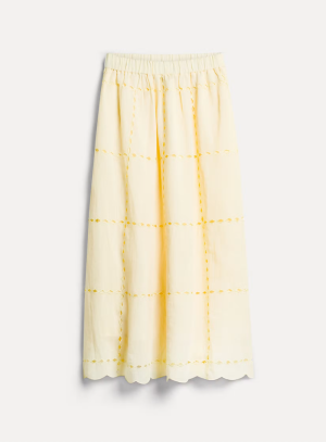A JOUR EMBROID RAMIE ELASTIC S CITRUS 1002