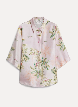 PARAISO PRINT SILK TWILL HALF  ROSE BUD 2002